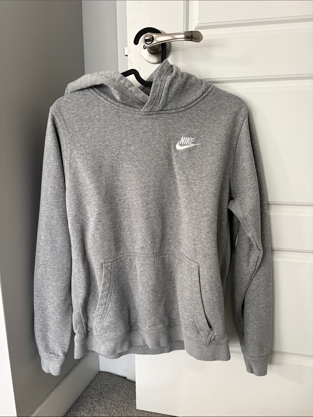 Nike Kids Gray Pullover Club Hoodie